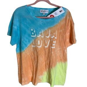 WILDFOX BAJA LOVE TEE TIE DYE